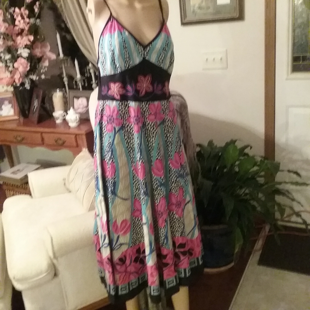 Beautiful dress,  has  plastic tag size M